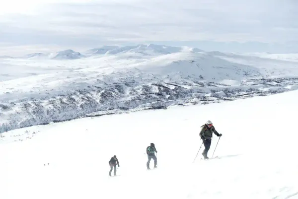 Swedish backcountry skiing in Storulvån